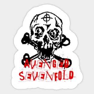 avenged sevenfold skullnation Sticker